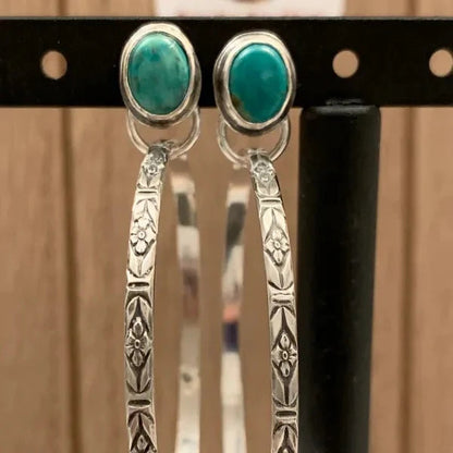 Boho Vintage Onyx Oorbellen - Nalani