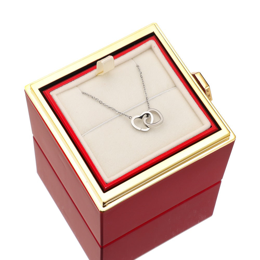 Ketting & Roos in Luxe Sieraaddoos met Verborgen Verrassing - Lunavia