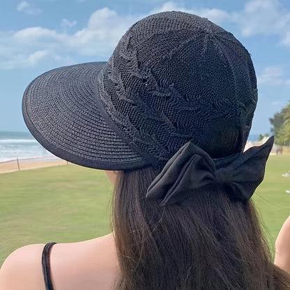Gevlochten Zomerhoed met Strikdetail – Norah