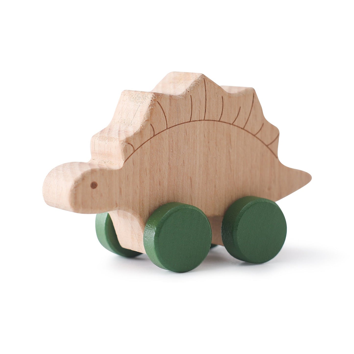Houten dinosaurus met wieltjes voor kinderen – Koop 1, krijg 1 gratis