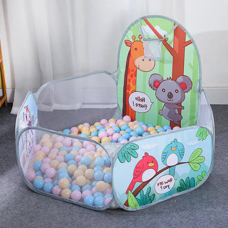 Opvouwbare ballenspeeltent met basket – Veilige speelruimte voor binnen en buiten