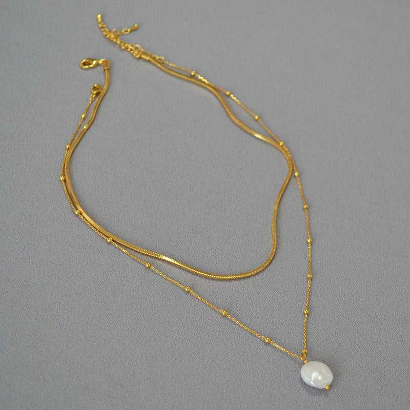 Stijlvolle Barok Parelketting - Isaline