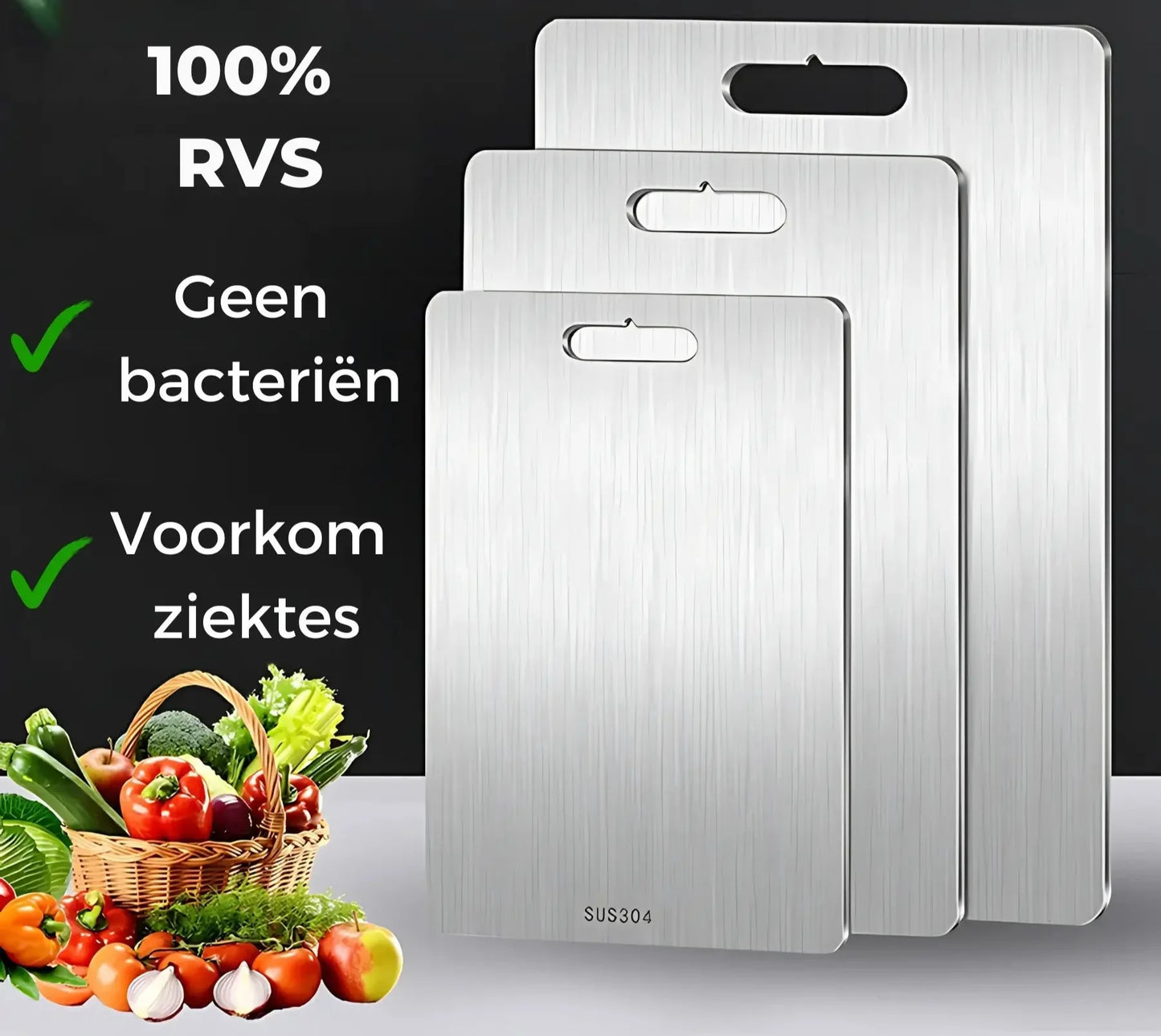 RVS Snijplank - ChefGuard