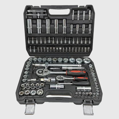 108-delige Dopsleutelset van Chroom-Vanadium – TorqueMaster