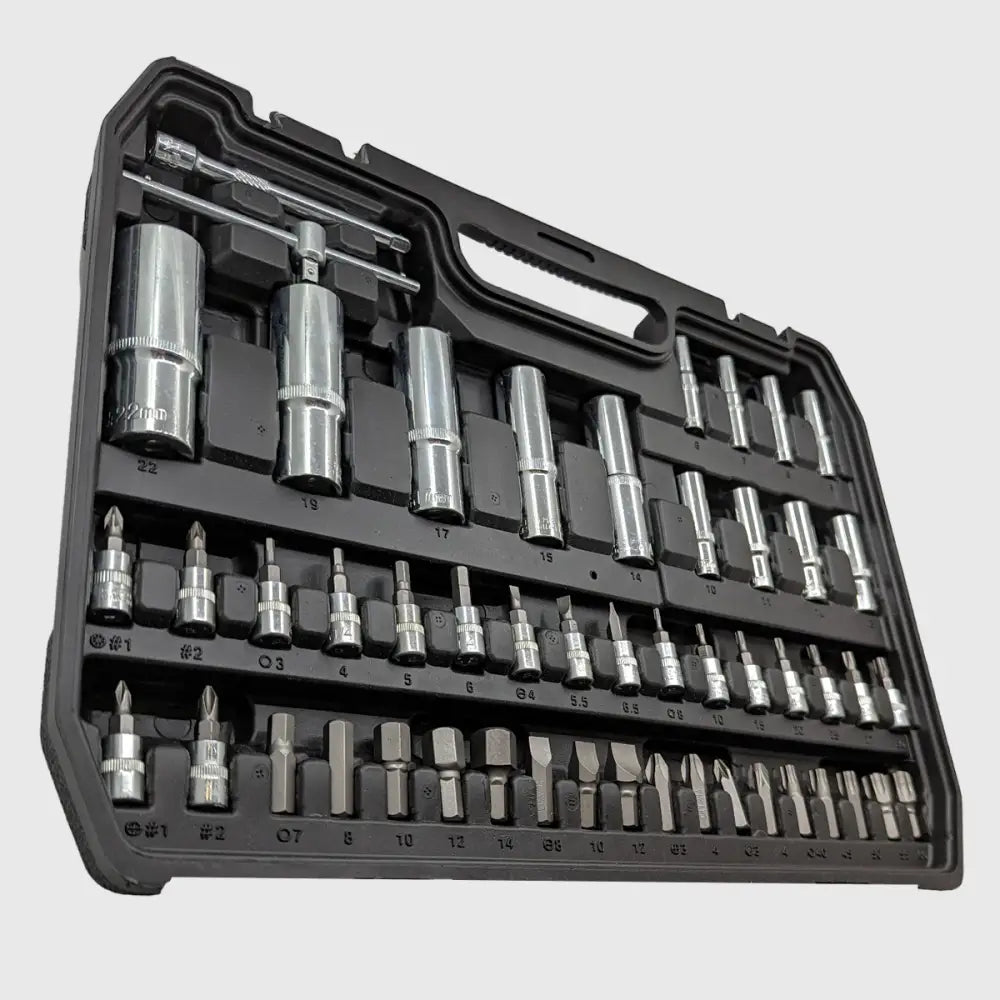 108-delige Dopsleutelset van Chroom-Vanadium – TorqueMaster