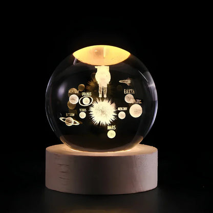 3D Gegraveerde Kristallen Bol - Celestia