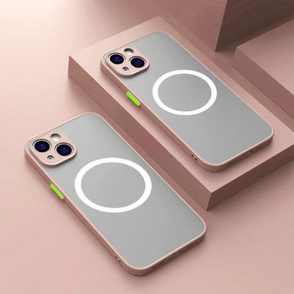 Matte Magnetische Telefoonhoes met MagSafe & Stootbescherming – 1+1 GRATIS