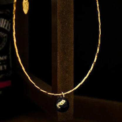 Vintage Gouden Barst Halsketting - Iris