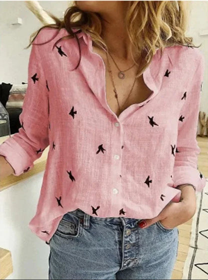 Vintage Damesblouse van Linnenmix – Clara
