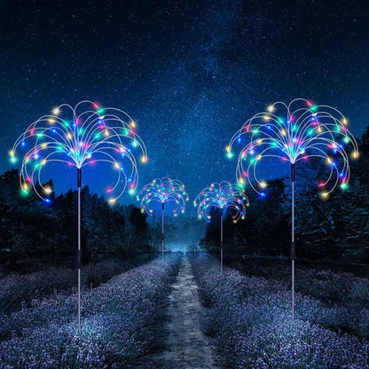 Waterdichte Solar Tuinlamp met Vuurwerkeffect – SparkGlow