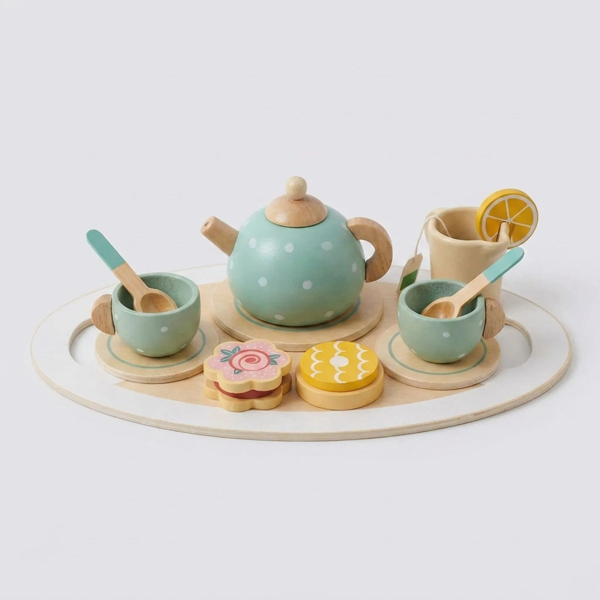 15-Delig Houten Speelgoed Theeservies - TeaTots