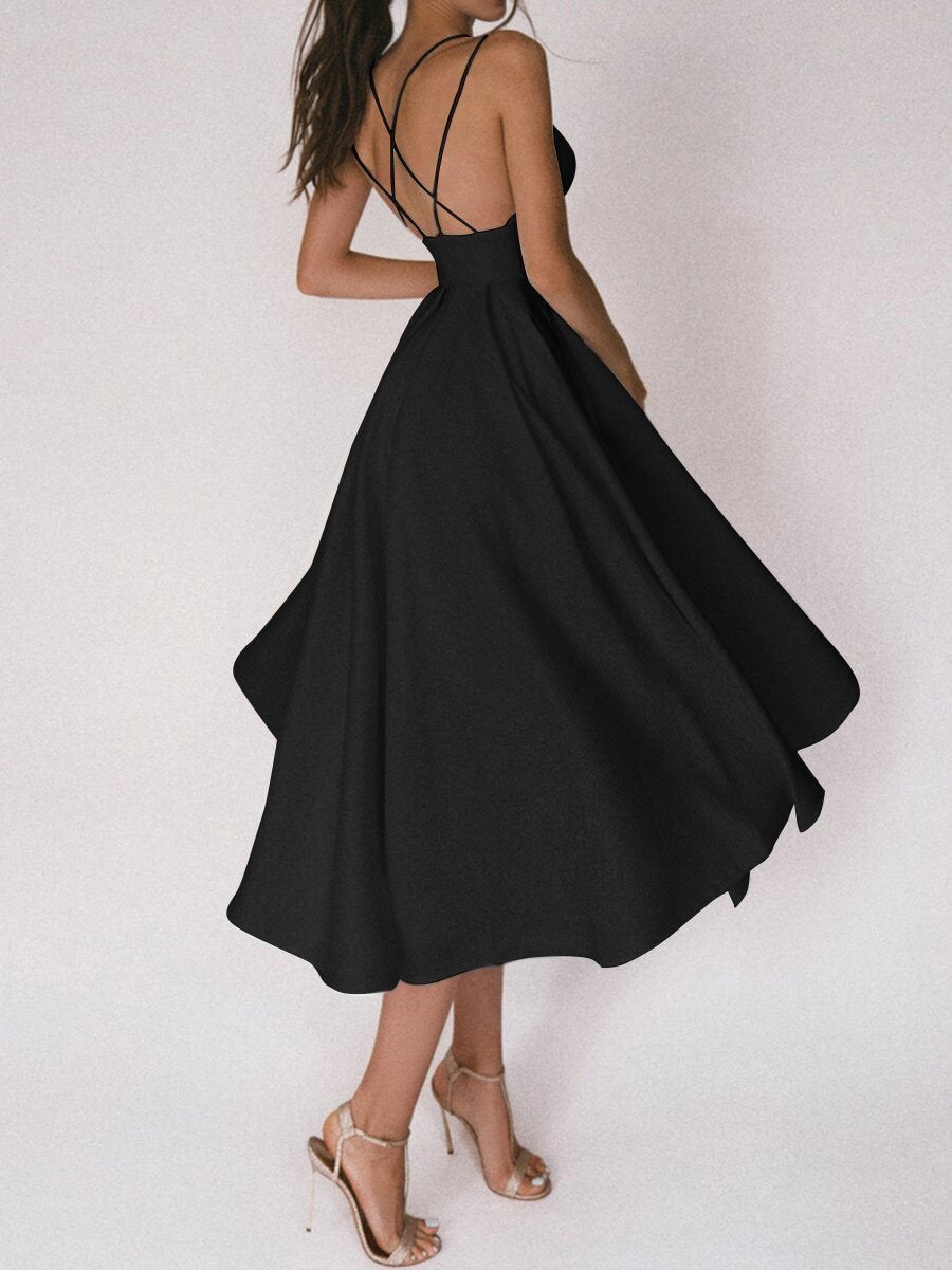Strappy V-hals Jurk - Noa