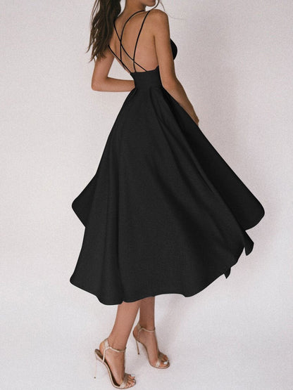 Strappy V-hals Jurk - Noa