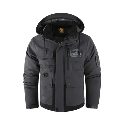 Gewatteerd Heren Outdoorjack met afneembare capuchon – Henrik