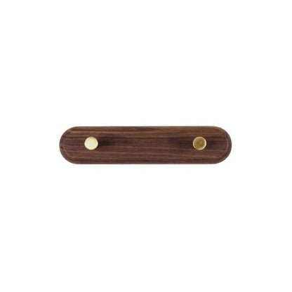 Wandkapstok van Hout met Messing Haken - LignaHook