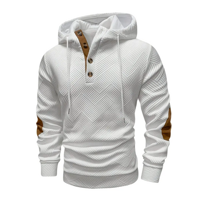 Outdoor Heren Hoodie met Comfort-Stretch & Knoopsluiting – Mads