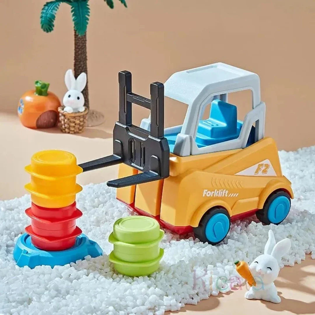Stapelspel met heftruck – educatief spel voor het bevorderen van behendigheid en concentratie