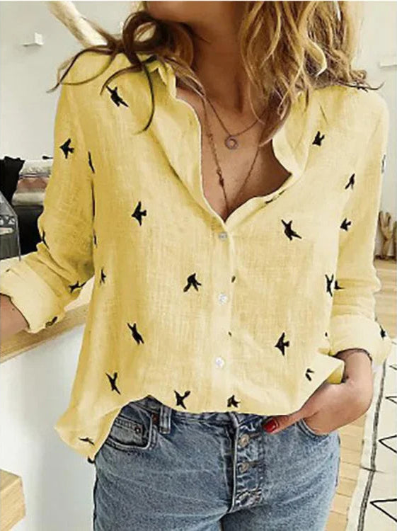 Vintage Damesblouse van Linnenmix – Clara