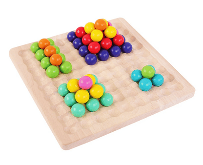 Montessori kralen-logicaspel – bevordert kleurherkenning en denkvermogen