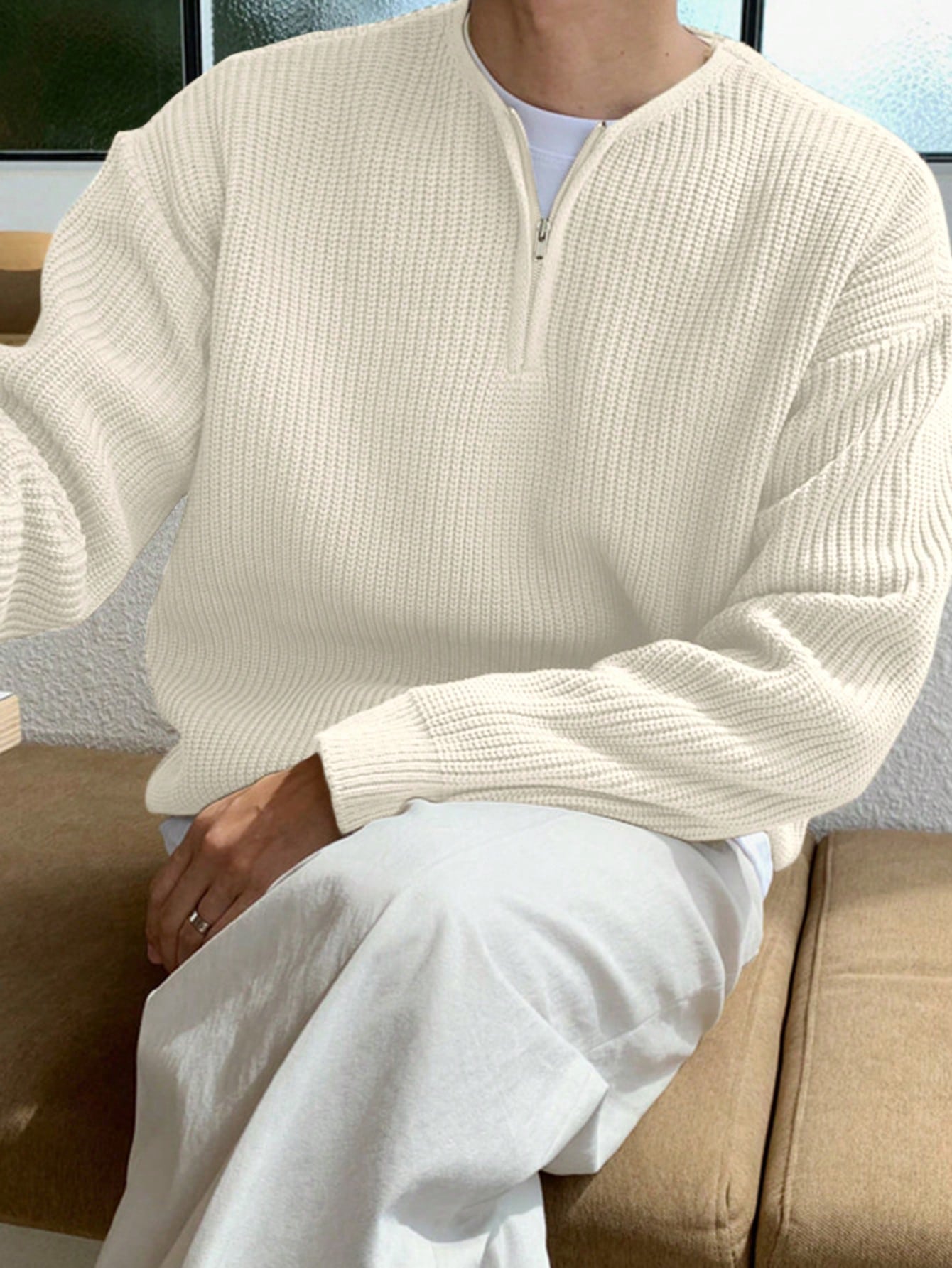 Oversized Zip-Up Trui voor Heren - Havron