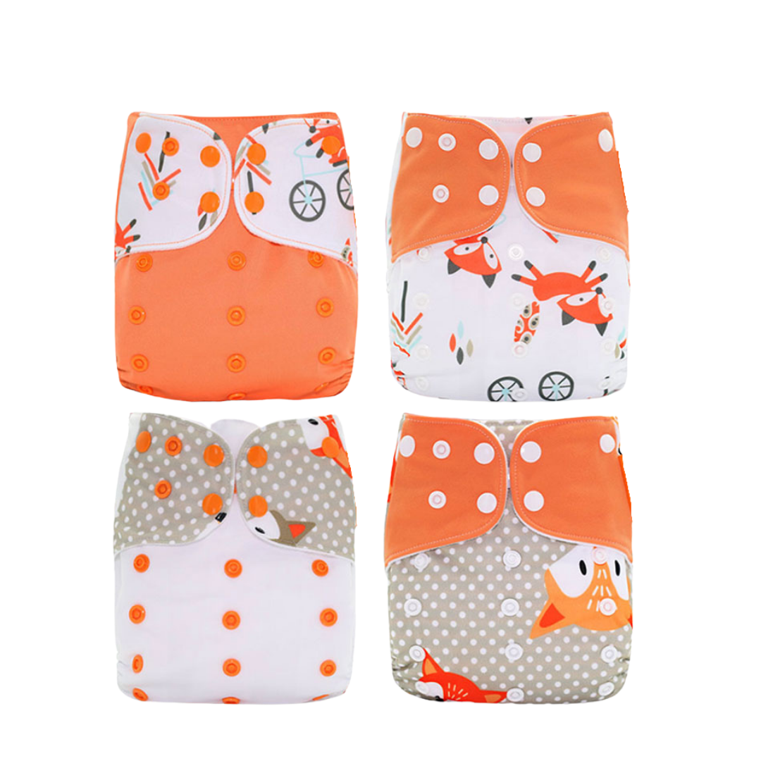 Herbruikbare en lekvrije stoffen luiers voor baby's – ecologisch luierpakket