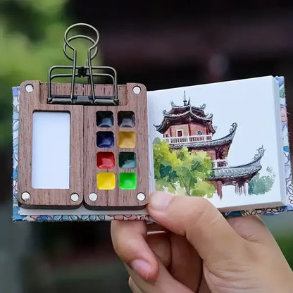 Draagbare aquarelverfset met 24 kleuren – Koop nu 1, krijg 1 gratis!