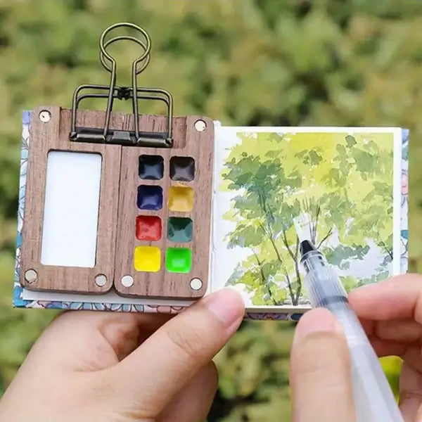 Draagbare aquarelverfset met 24 kleuren – Koop nu 1, krijg 1 gratis!