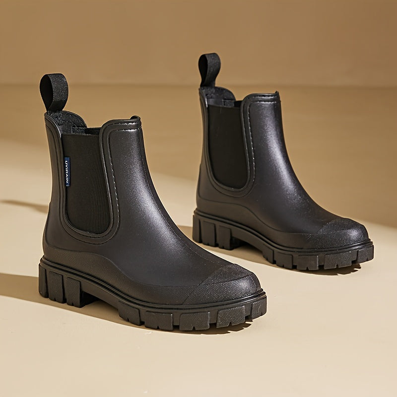 Dames Regenlaarzen halfhoog waterproof met antislipzool – Selora