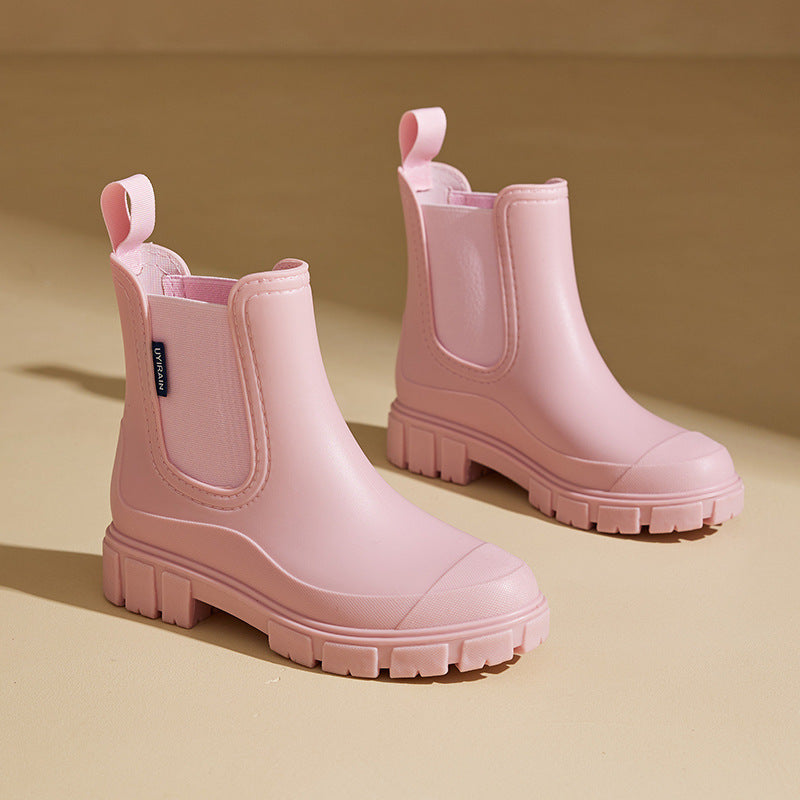 Dames Regenlaarzen halfhoog waterproof met antislipzool – Selora