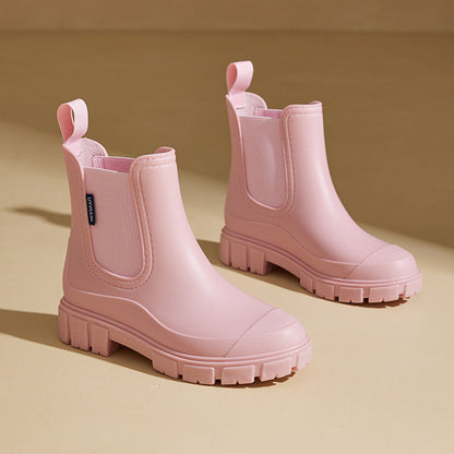Dames Regenlaarzen halfhoog waterproof met antislipzool – Selora