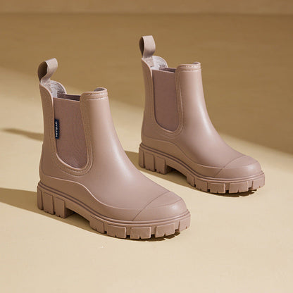 Dames Regenlaarzen halfhoog waterproof met antislipzool – Selora