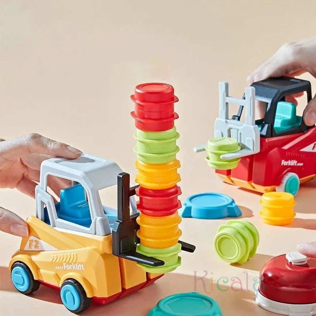 Stapelspel met heftruck – educatief spel voor het bevorderen van behendigheid en concentratie