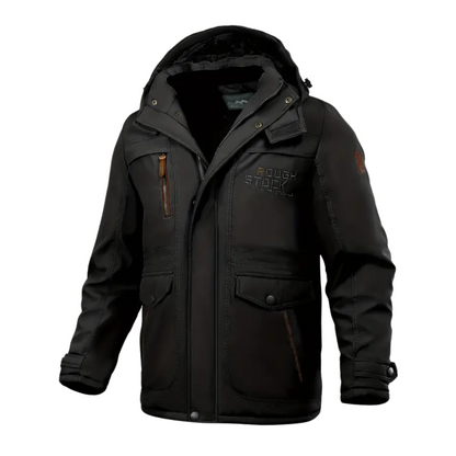 Heren Winterjas gevoerd met pluche & capuchon – Stellan