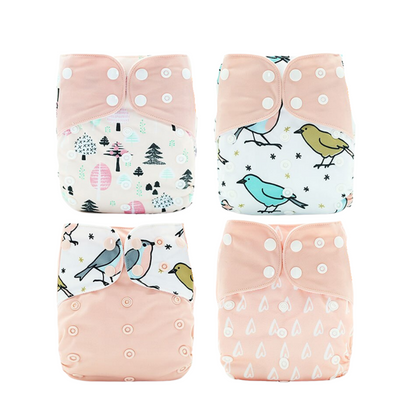 Herbruikbare en lekvrije stoffen luiers voor baby's – ecologisch luierpakket