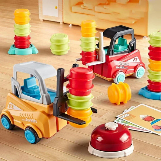 Stapelspel met heftruck – educatief spel voor het bevorderen van behendigheid en concentratie