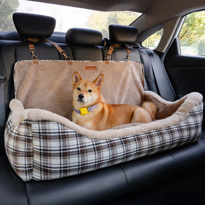 Pluche Autostoel voor Huisdieren – RideSafe CozySeat