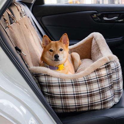 Pluche Autostoel voor Huisdieren – RideSafe CozySeat