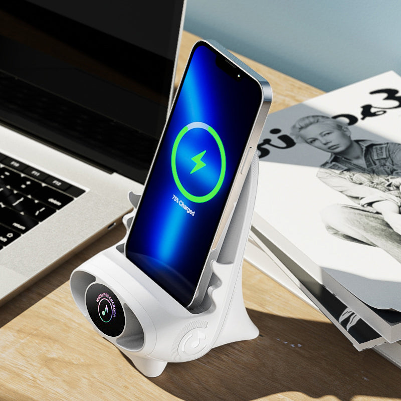 Draadloze Telefoonhouder met 15W Snellaadfunctie - FlexCharge Chair