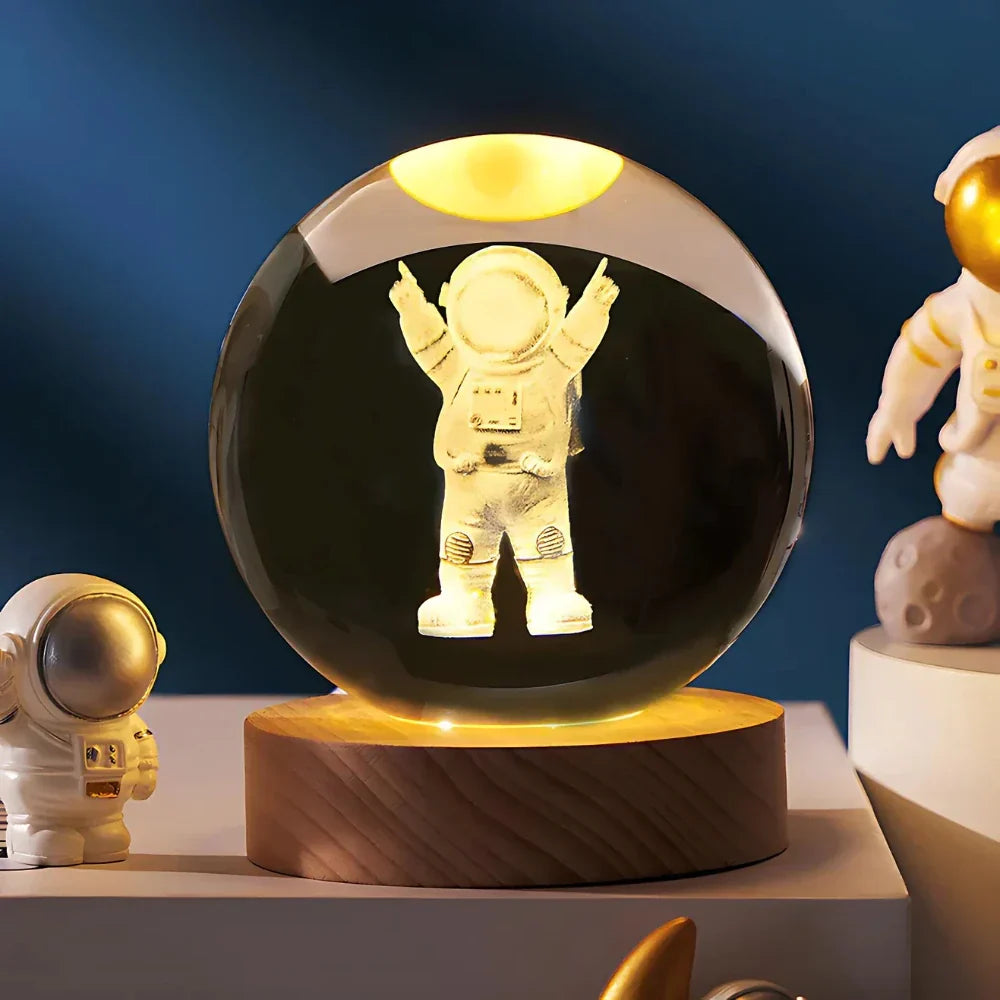 3D Gegraveerde Kristallen Bol - Celestia