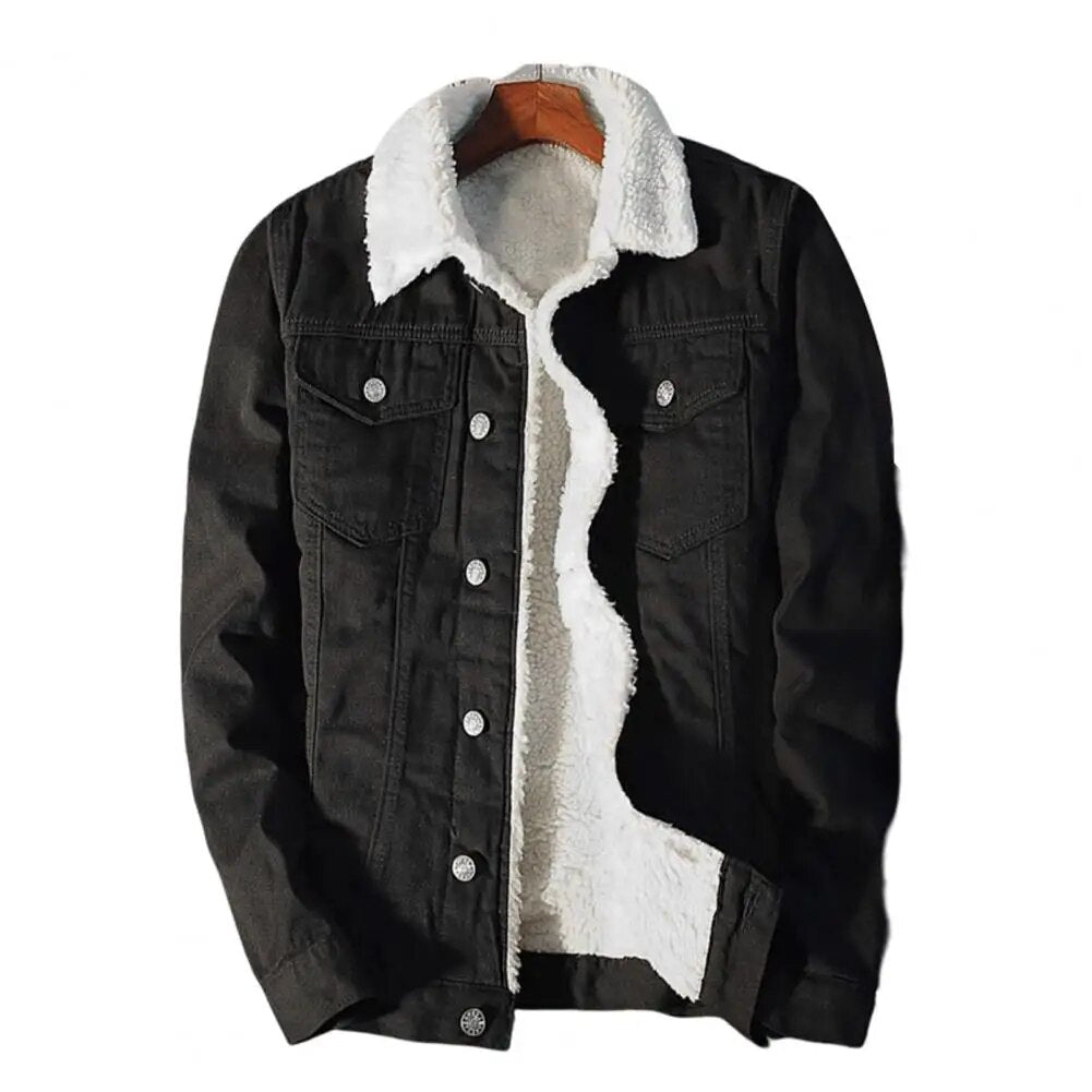 Heren Denimjas met Warme Fleecevoering – Tobias
