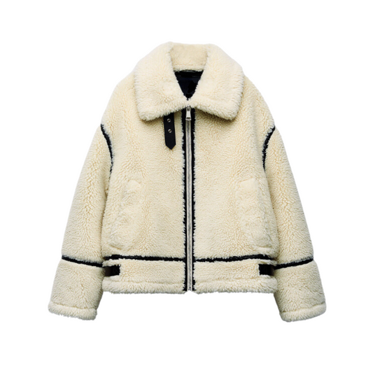 Teddy Pilotenjas - Dilara | Trendy, Warm, Oversized & Stijlvol!