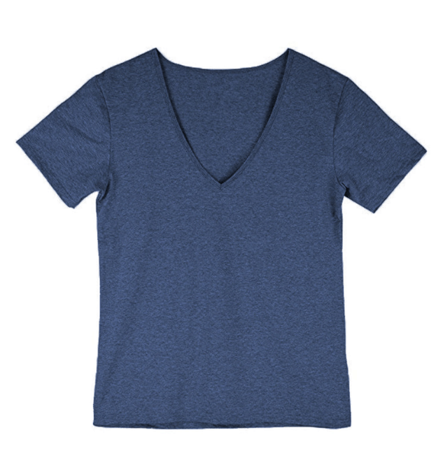 Lässig en figuuraccentuerend heren V-hals T-shirt – Jonas
