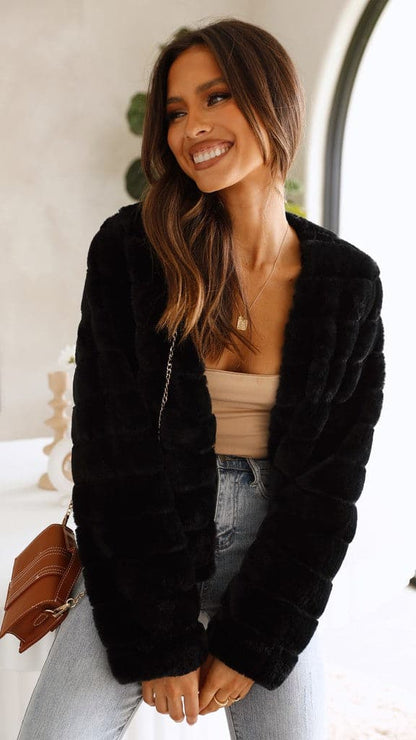 Luxe Dames Crop Jasje - Veloura
