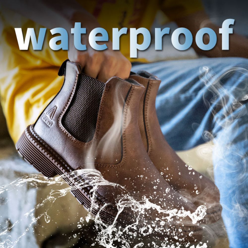 Waterdichte Leren Werklaarzen - Sigvard
