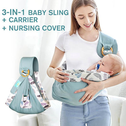 Multifunctionele babydrager met borstvoedingsfunctie van katoen – 0 tot 36 maanden