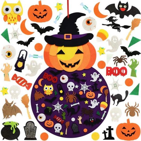 Halloween DIY Feltboard met Pompoen – SpookyBoard