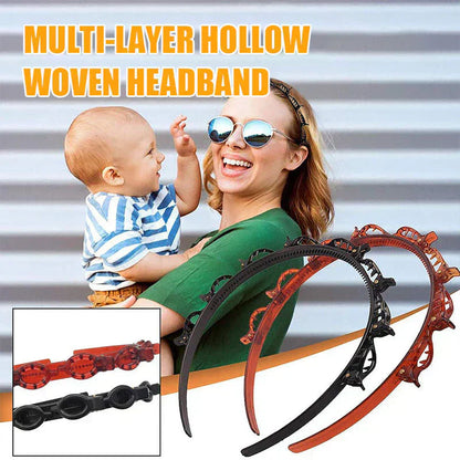 Gevlochten Haarband met Grip – Bibi