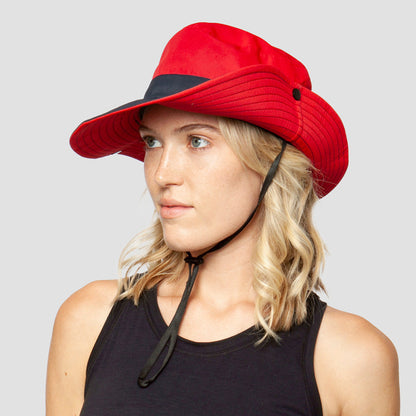 Ademend UV-bescherming dames zonnehoed opvouwbaar met paardenstaartopening – Liane (Koop 1, Krijg 1 GRATIS)