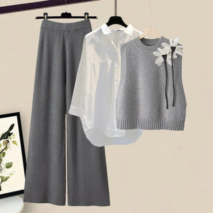 Gebreide 3-Delige Dames Set – Camilla