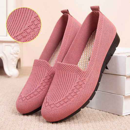 Comfortabele & Ademend Dames Slip-On Alltagschoenen met Voetboogondersteuning – Leona